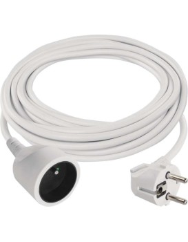 Prodlužovací kabel s 1 zásuvkou PEPULO 5 m bílý