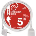 Prodlužovací kabel s 1 zásuvkou PEPULO 5 m bílý