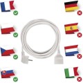 Prodlužovací kabel s 1 zásuvkou 1 mm² SHARP 7 m bílý