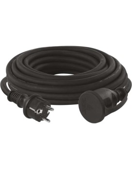 Venkovní prodlužovací kabel s 1 zásuvkou ZANE 10 m 2,5 mm² černý