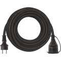 Venkovní prodlužovací kabel s 1 zásuvkou ZANE 10 m 2,5 mm² černý
