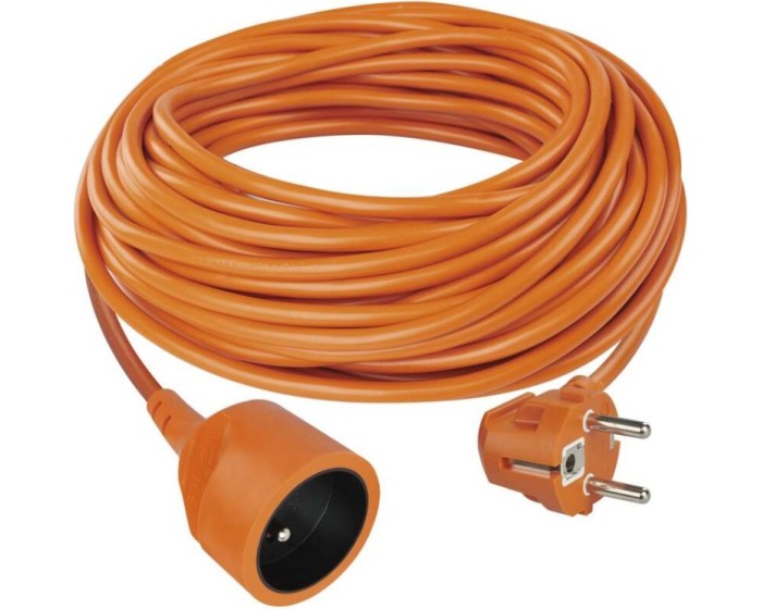 Prodlužovací kabel s 1 zásuvkou ONLYFO 30 m oranžový