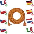 Prodlužovací kabel s 1 zásuvkou ONLYFO 30 m oranžový