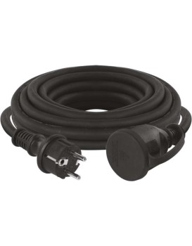 Venkovní prodlužovací kabel s 1 zásuvkou ZANE 5 m 1,5 mm² černý