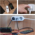 Prodlužovací kabel s 2 zásuvkami, 2 USB a USB-C Taylor 1,4 m bílý