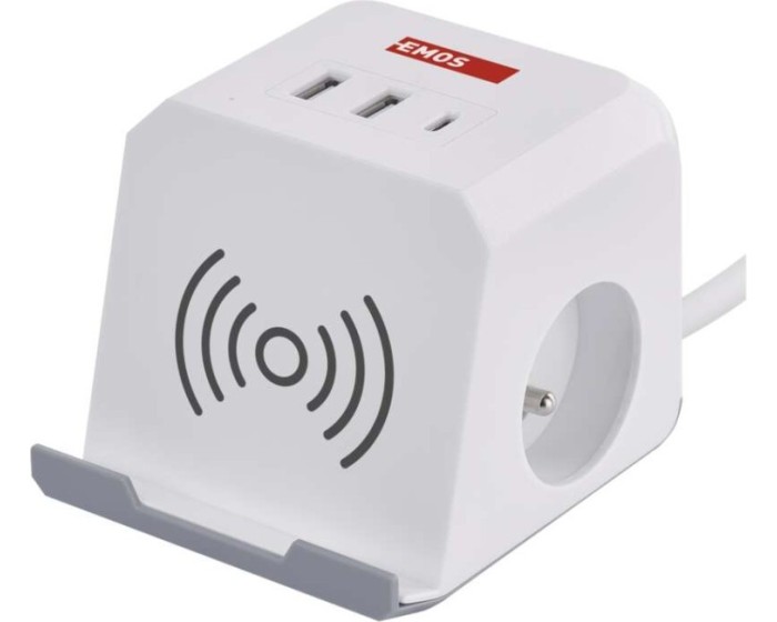 Prodlužovací kabel Daca se 2 zásuvkami 2 m bílý