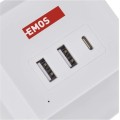 Prodlužovací kabel Daca se 2 zásuvkami 2 m bílý