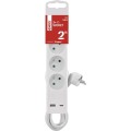Prodlužovací kabel s vypínačem, 3 zásuvkami a USB porty 1,5 mm² CABRERA 2 m bílý