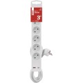 Prodlužovací kabel s vypínačem, 5 zásuvkami a USB porty 1,5 mm² CABRERA 3 m bílý