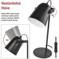 Stolní lampa Nina černá