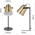 Stolní lampa Nina zlatá