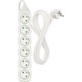 Prodlužovací kabel s 6 zásuvkami Riko 3 m bílý II