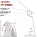 Stolní LED lampa Amy bílá