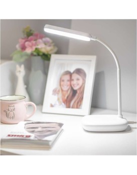 Stolní LED lampa Molly bílá