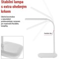 Stolní LED lampa Molly bílá
