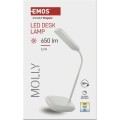 Stolní LED lampa Molly bílá