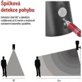 Zahradní nástěnné svítidlo Arteo s uchycením a čidlem soumraku antracitové