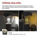 Zahradní nástěnné svítidlo Arteo s uchycením a čidlem soumraku antracitové