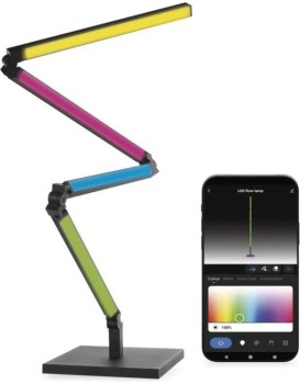 Chytrá LED stojací lampa GoSmart černá