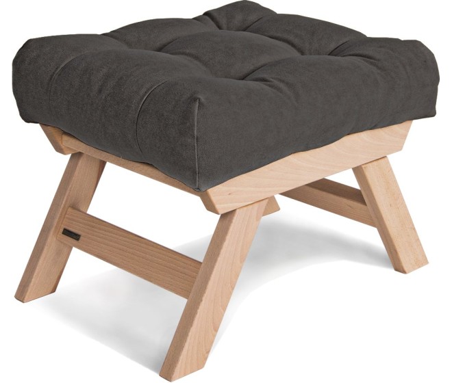 Taburet BREEZIO 01 55 cm z masivu/šedý