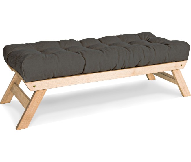 Lavice BREEZIO 02 140 cm z masivu/šedá