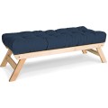 Lavice BREEZIO 01 140 cm z masivu/modrá
