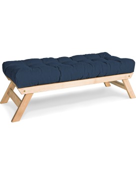 Lavice BREEZIO 01 140 cm z masivu/modrá