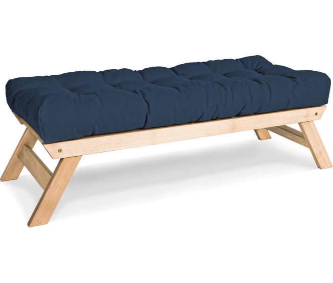 Lavice BREEZIO 02 140 cm z masivu/modrá