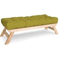 Lavice BREEZIO 01 140 cm z masivu/zelená
