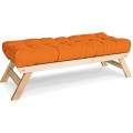 Lavice BREEZIO 01 140 cm z masivu/oranžová