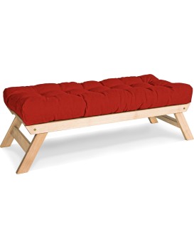 Lavice BREEZIO 01 140 cm z masivu/červená