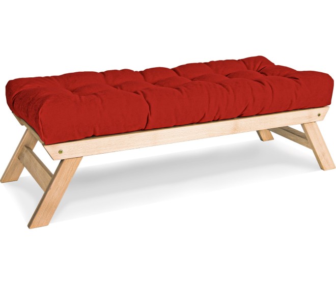 Lavice BREEZIO 01 140 cm z masivu/červená
