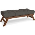 Lavice BREEZIO 03 140 cm z masivu/šedá