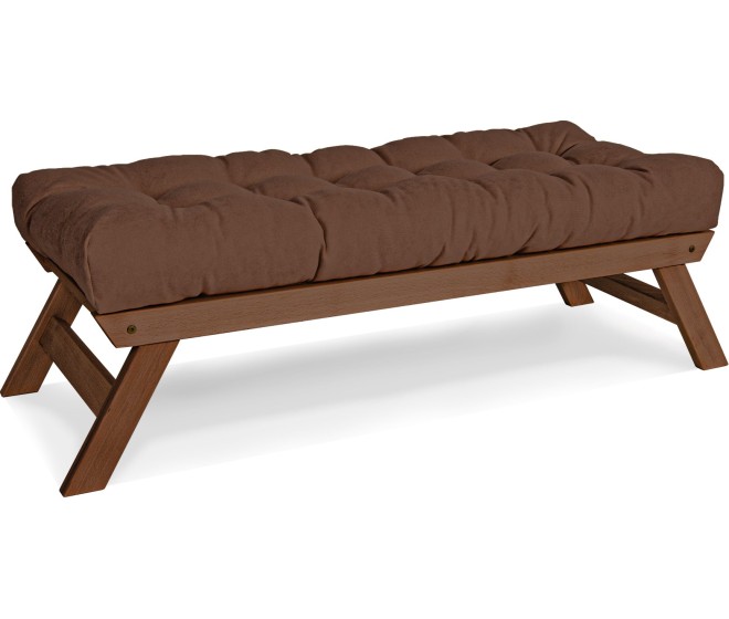 Lavice BREEZIO 03 140 cm z masivu/hnědá
