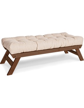 Lavice BREEZIO 03 140 cm z masivu/krémová