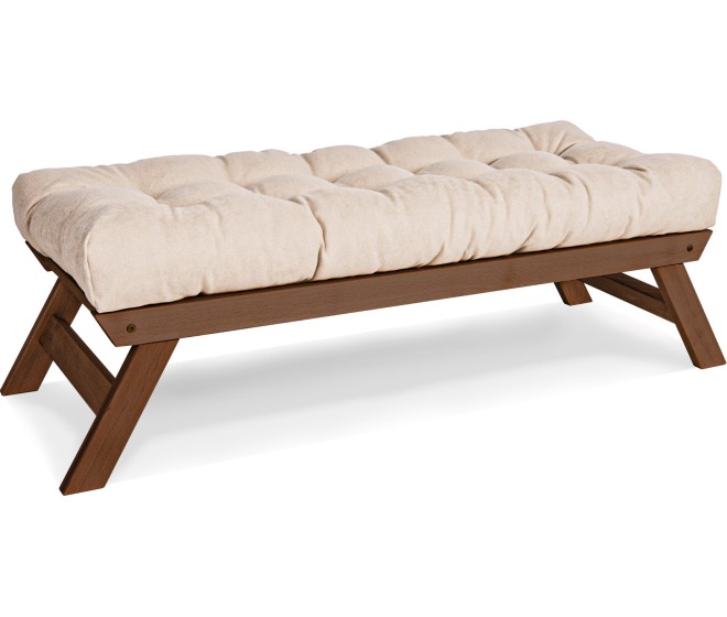 Lavice BREEZIO 03 140 cm z masivu/krémová