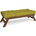 Lavice BREEZIO 03 140 cm z masivu/zelená