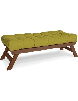 Lavice BREEZIO 03 140 cm z masivu/zelená