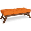 Lavice BREEZIO 03 140 cm z masivu/oranžová