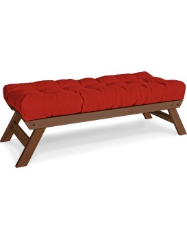 Lavice BREEZIO 03 140 cm z masivu/červená