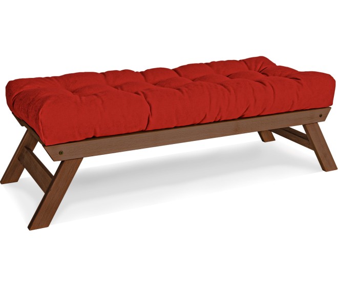 Lavice BREEZIO 03 140 cm z masivu/červená