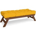 Lavice BREEZIO 03 140 cm z masivu/žlutá