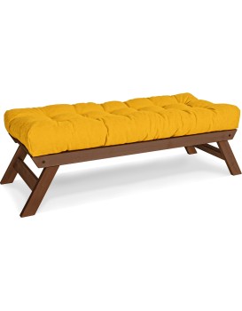Lavice BREEZIO 03 140 cm z masivu/žlutá