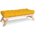 Lavice BREEZIO 01 140 cm z masivu/žlutá