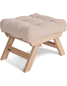 Taburet BREEZIO 01 55 cm z masivu/krémový