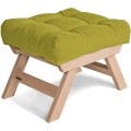 Taburet BREEZIO 02 55 cm z masivu/zelený