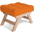 Taburet BREEZIO 02 55 cm z masivu/oranžový