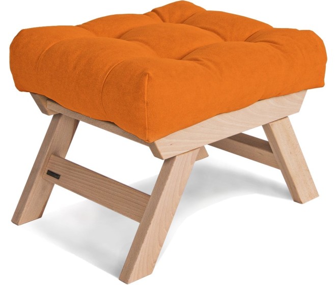 Taburet BREEZIO 02 55 cm z masivu/oranžový