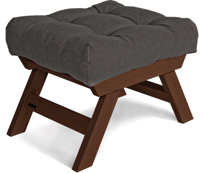 Taburet BREEZIO 03 55 cm z masivu/šedý