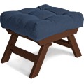 Taburet BREEZIO 03 55 cm z masivu/modrý